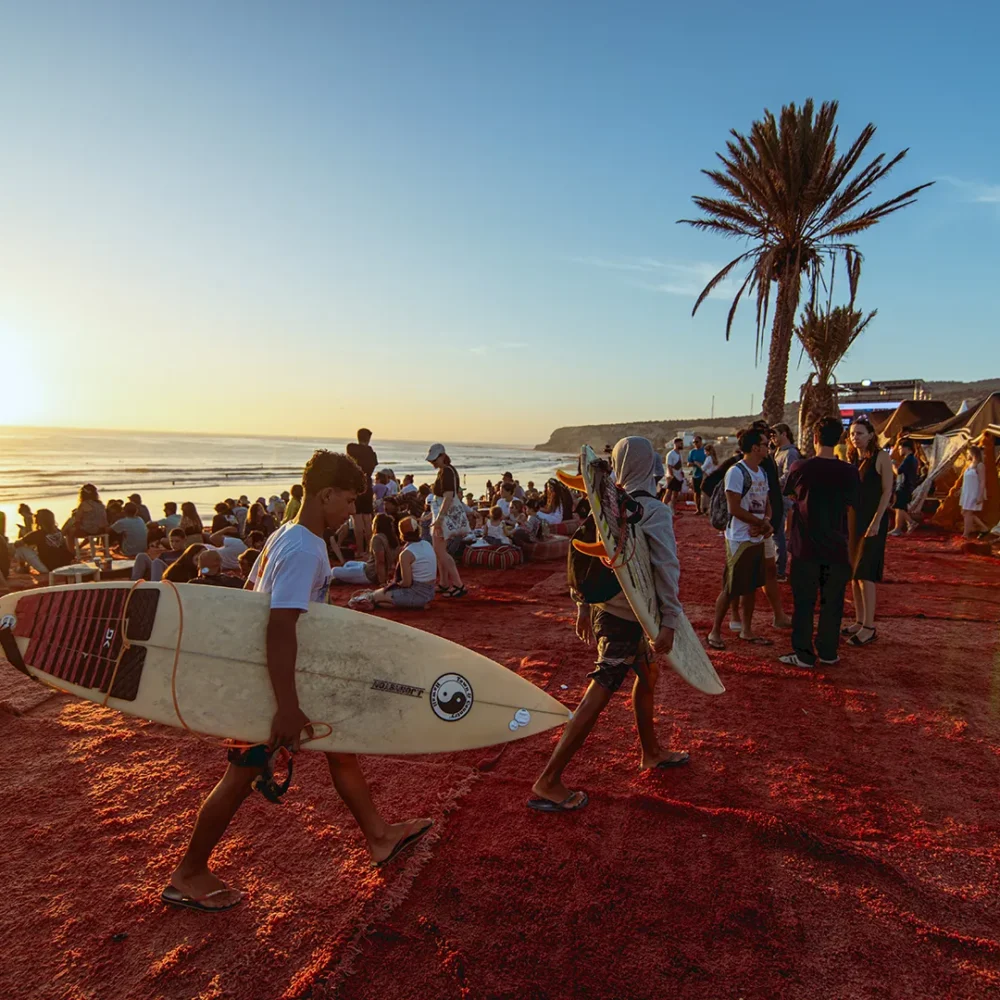 espace chill aera ou les visiteurs du TSE regarde le sunset