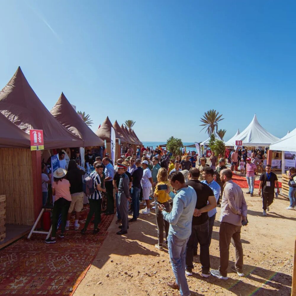 au coeur du village de taghazout surf expo