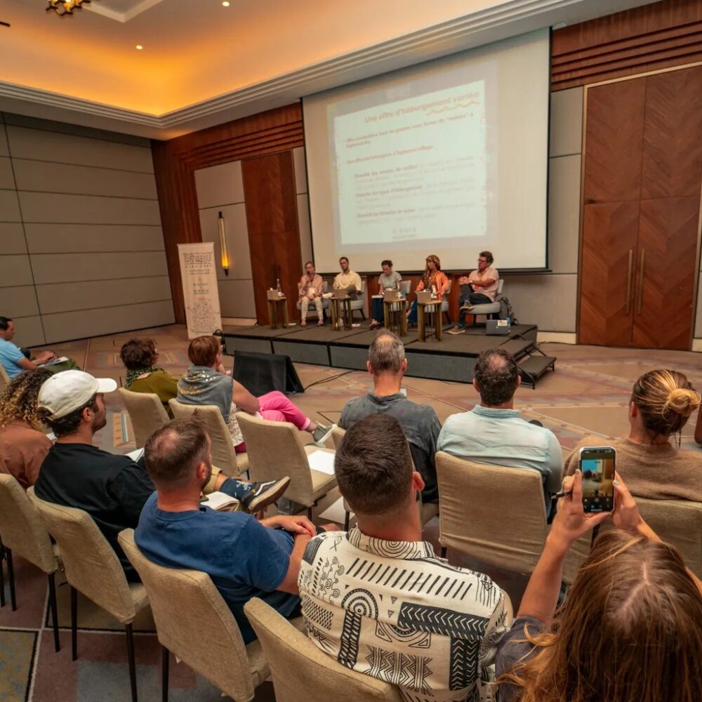 One of the round tables of the Taghazout Surf Expo